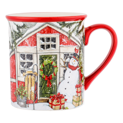 Кружка Снеговик с подарками 470 мл Certified Int. Дом снеговика