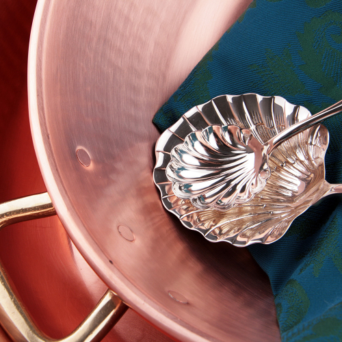 Медный таз для варки варенья с бронзовыми ручками 6250-30/HD05LE (3350), 5 л, 30 см, Jam pot, RUFFONI