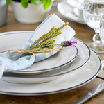 Тарелка салатная 22,6 см Costa Nova Beja белый/синий