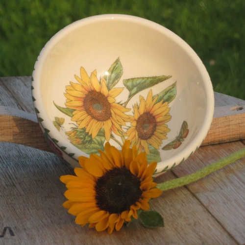 Салатник 18 см, "Ботанический сад. Рельеф. Подсолнух", Portmeirion