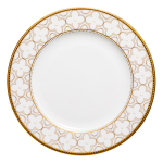 Тарелка десертная Noritake Трефолио, золотой кант 16,5 см, фарфор костяной