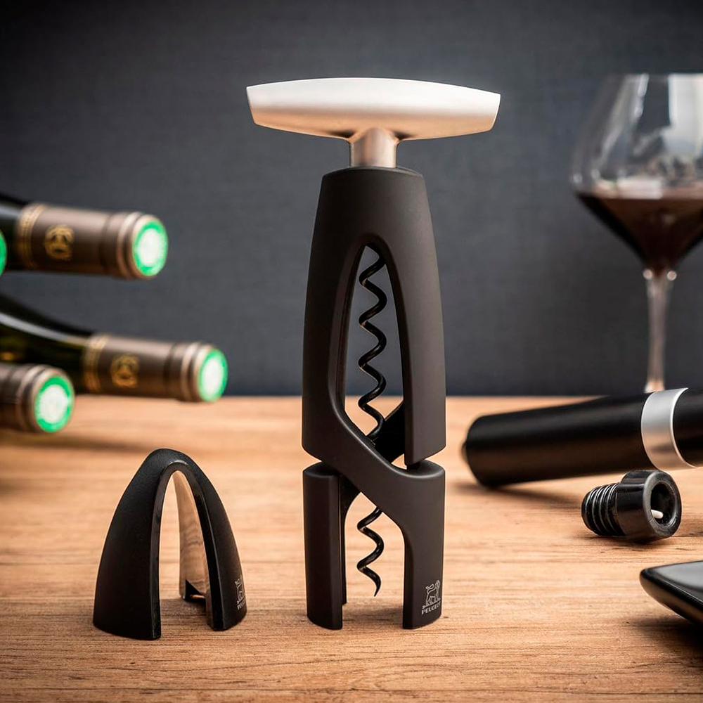 Штопор для вина механический, черный, Altar, Peugeot Vin