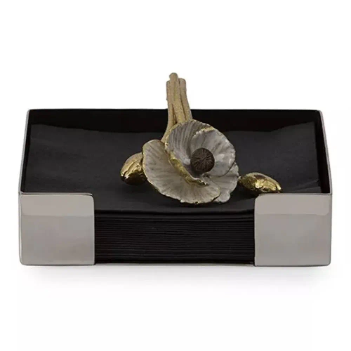 Салфетница Michael Aram Анемоны 13 см, сталь нержавеющая, многоцветная