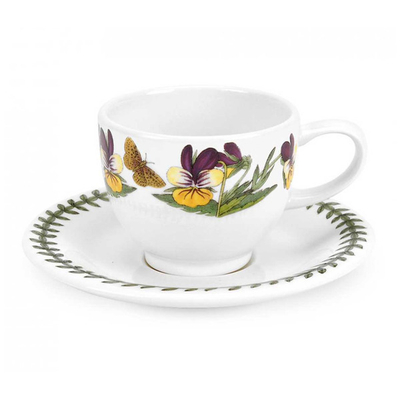 Чашка для эспрессо с блюдцем Portmeirion "Ботанический сад. Фиалка трехцветная" 100мл