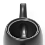 Чайник заварочный фарфоровый 700 мл, с колпаком из нержавеющей стали, черный, 211992, Salam, Guy Degrenne