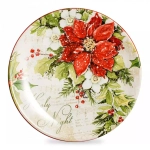 Тарелка закусочная 23 см Certified Int. Тихая ночь, Цветок