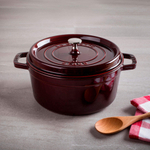 Купить Кокот круглый, 2,2 л, 20 см, гранатовый, La Cocotte, Staub в интернет-магазине Этикет