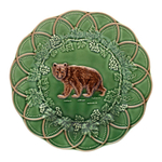 Тарелка обеденная 24 см Bordallo Pinheiro "Охота" Медведь