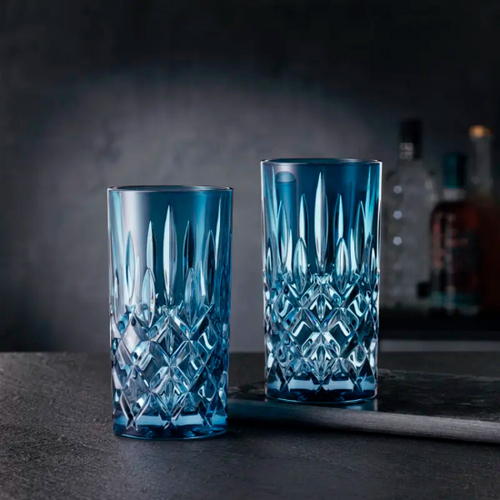 Набор высоких стаканов 2 шт, 395 мл для виски синий, Noblesse, Nachtmann