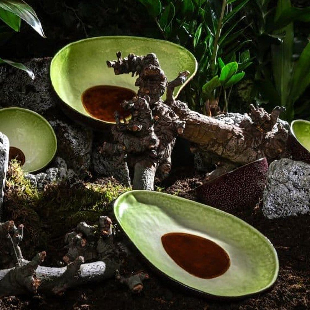 Тарелка десертная 25,2х21,3х3,4 см Bordallo Pinheiro "Авокадо"