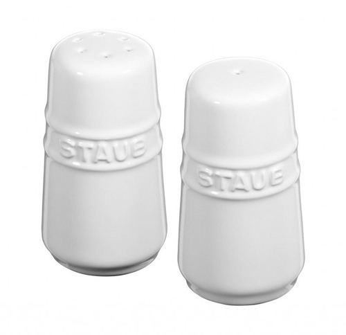 Набор солонка и перечница, белые, Staub