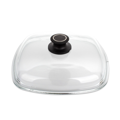 Крышка стеклянная квадратная для посуды AMTE26, 26x26 см, Glass Lids, AMT Gastroguss в интернет-магазине качественной посуды Этикет