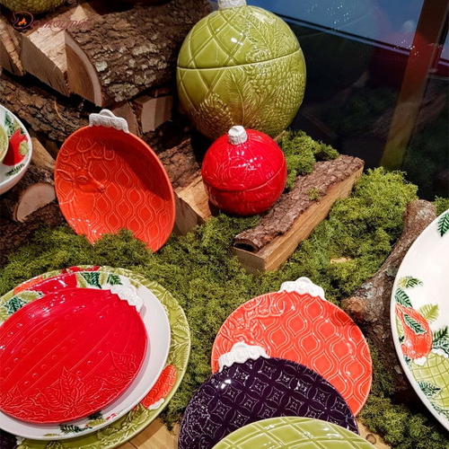 Блюдо 46х24,5х5 см Bordallo Pinheiro "Рождественская гирлянда"