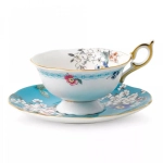 Чашка чайная с блюдцем Wedgwood Wonderlust Цветение 140 мл, фарфор, п/к