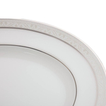 Блюдо овальное Noritake Монтвейл Платиновый кант 31 см, фарфор костяной