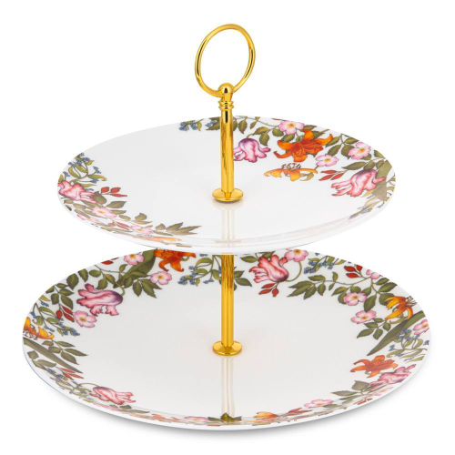 Блюдо двухярусное 26,5 см Mix&Match Home Майя