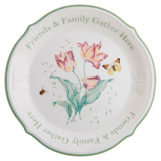 Блюдо для подачи сладостей 30,5 см, "Семья и друзья за одним столом", LEN811431, Бабочки на лугу, Lenox