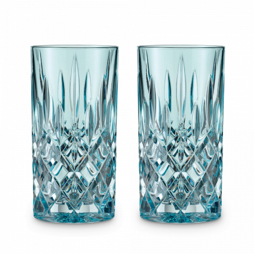 Набор высоких стаканов 2 шт, 395 мл для виски голубой, Noblesse, Nachtmann