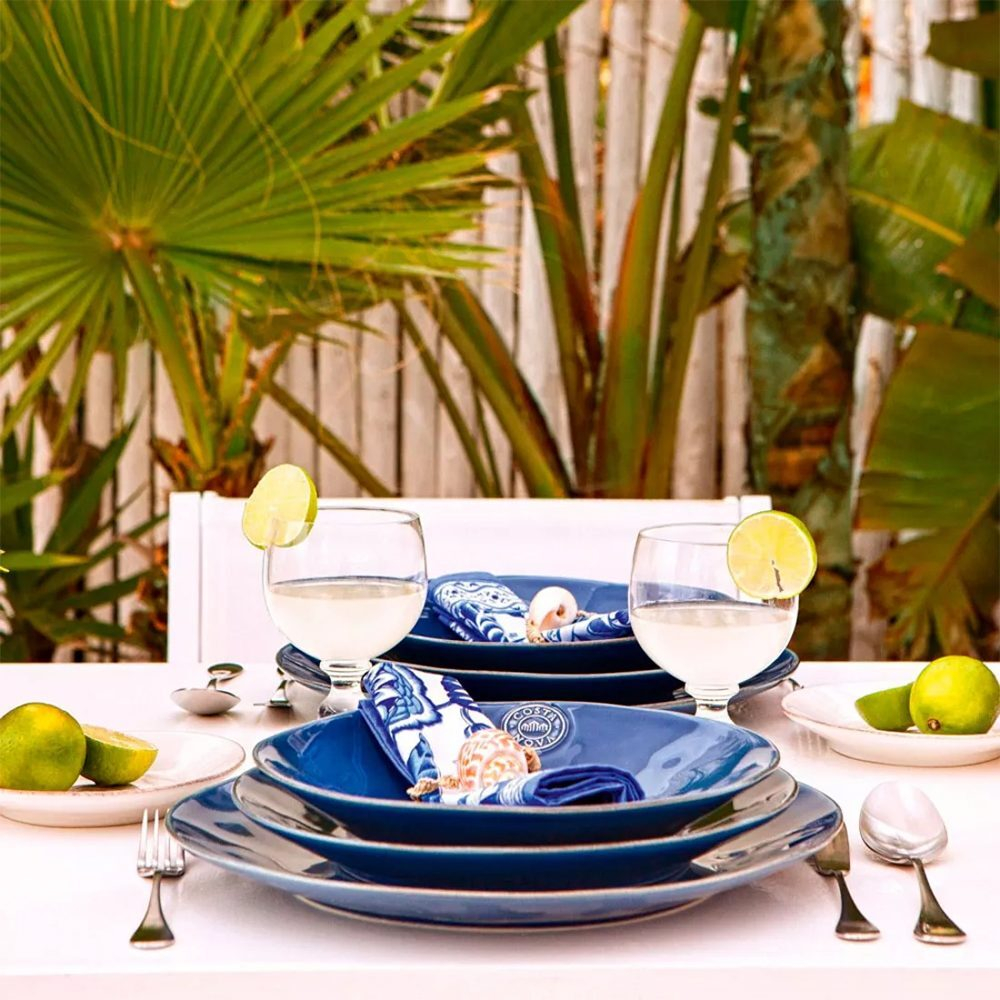 Тарелка обеденная 27,2 см Costa Nova Nova синяя