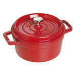 Этикет: Кокот круглый, 2,6 л, 22 см, вишневый, La Cocotte, Staub