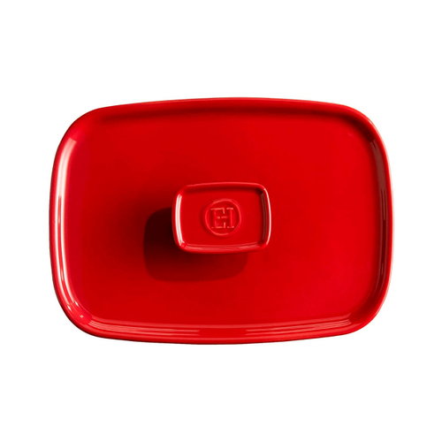 Крышка малая 25x18x3 см к форме Emile Henry (арт. 349650), цвет гранат