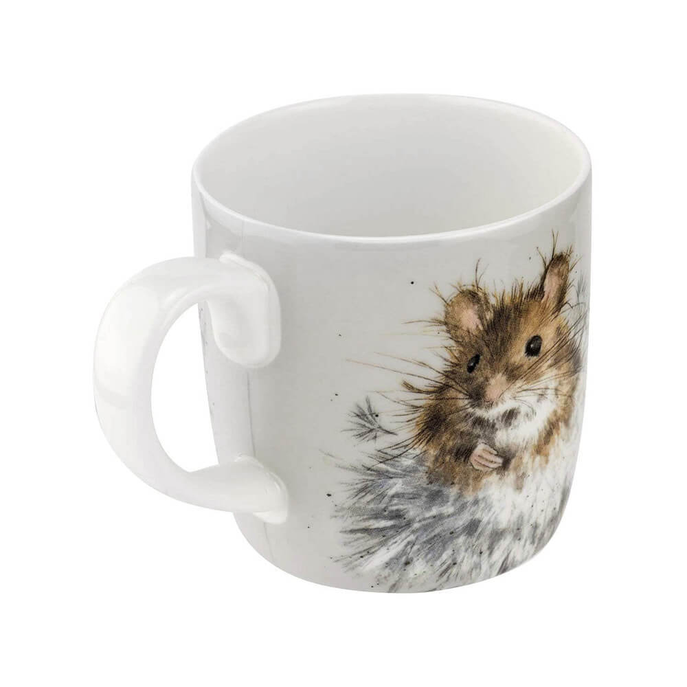 Фарфоровая кружка для кофе и чая "Забавная фауна, Мышь", 400 мл, RWC MMQF4020-XD, Великобритания, Wrendale Designs, Royal Worcester