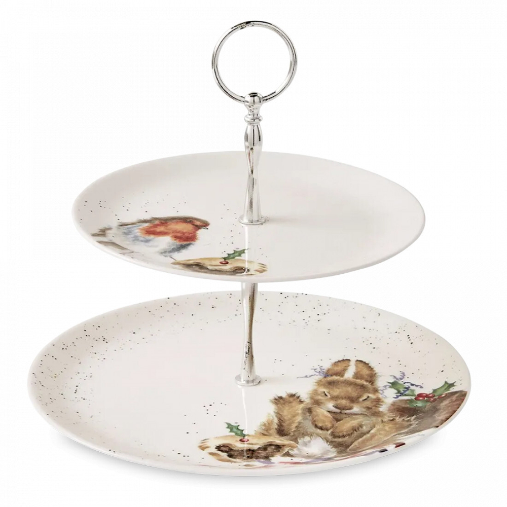 Этажерка двухъярусная "Забавная фауна. Кролик Банни", 26.7 см, Royal Worcester