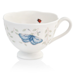 Чашка чайная с блюдцем 240 мл "Синяя бабочка", Бабочки на лугу, Lenox