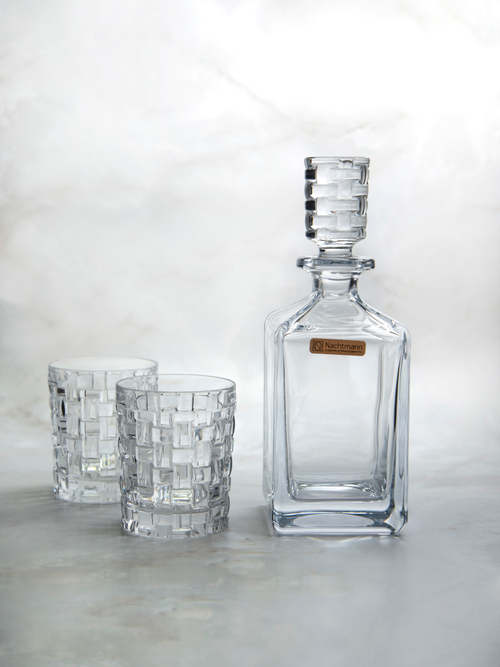 Набор для виски 3 предмета: графин-штоф + 2 стакана, Bossa Nova, Nachtmann