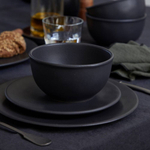 Тарелка закусочная  21,9х2,5 см Costa Nova Roda Ardosia черная