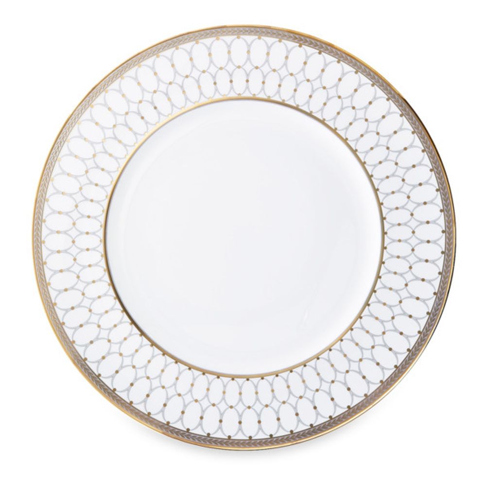 Тарелка обеденная Wedgwood Ренессанс 27 см, фарфор, серая