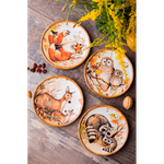 Тарелка хлебная Лисички 15 см Certified Int. Сосновый лес