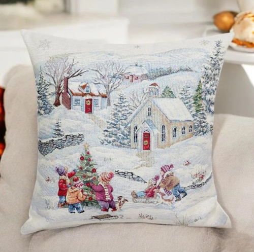 Наволочки 45х45 см, коллекция "Новогодние каникулы ", Le Gobelin