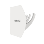 Вешалка настенная Flip, 81 см, 8 крючков, белая, Umbra
