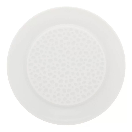 Тарелка пирожковая 14 см Guy Degrenne Perles de rosee Blanches белая