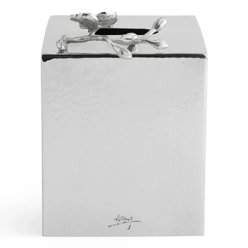 Подставка для салфеток Michael Aram Белая орхидея 16 см, серебрист