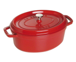 Кокот овальный, 29 см, вишневый, La Cocotte, Staub