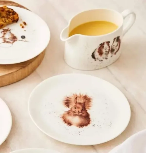 Закусочная тарелка фарфоровая "Забавная фауна. Белка", 20 см, Royal Worcester