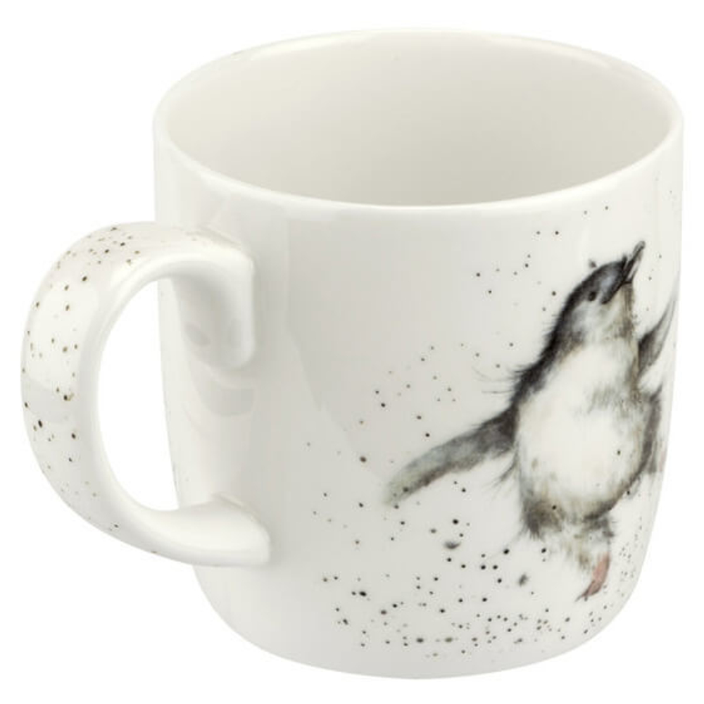 Фарфоровая кружка для чая или кофе "Забавная фауна. Поздравляю (пингвин)", 400 мл, Royal Worcester