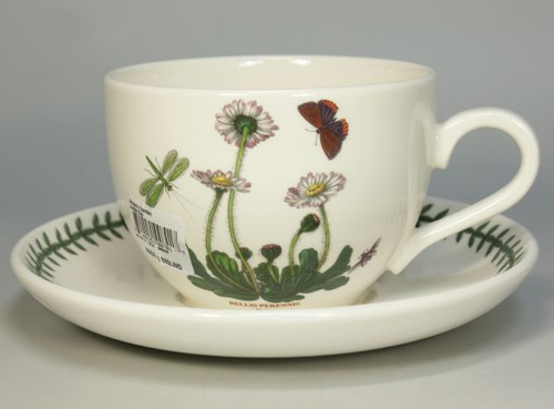 Чашка для завтрака с блюдцем Portmeirion "Ботанический сад. Маргаритка" 500мл