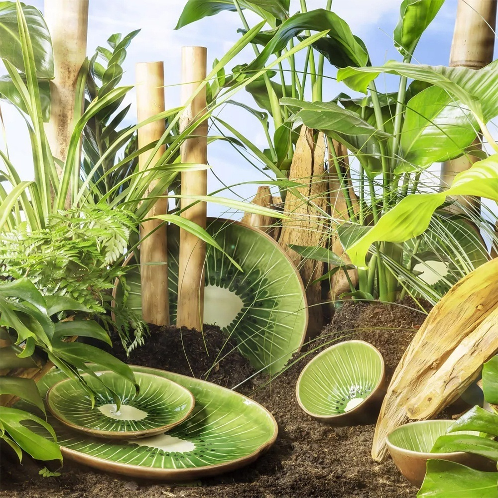 Тарелка десертная 21х2,7 см Bordallo Pinheiro "Киви"