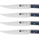 Этикет: Набор стейковых ножей 4 пр. с рукояткой из голубой микарты, Steak, Zwilling - обзор, цена, отзыв в каталоге