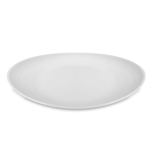 Блюдо сервировочное 25,5 х 29,5 см, овальное, фарфор, белый, 214229BL1, Plisse, Pillivuyt