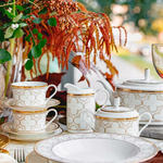 Чайник Noritake Трефолио, золотой кант 1,3 л, фарфор костяной