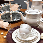 Тарелка пирожковая Noritake Монтвейл Платиновый кант 16,5 см, фарфор костяной