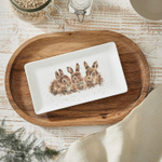 Блюдо "Забавная фауна. Крольчата", Wrendale Designs, Royal Worcester