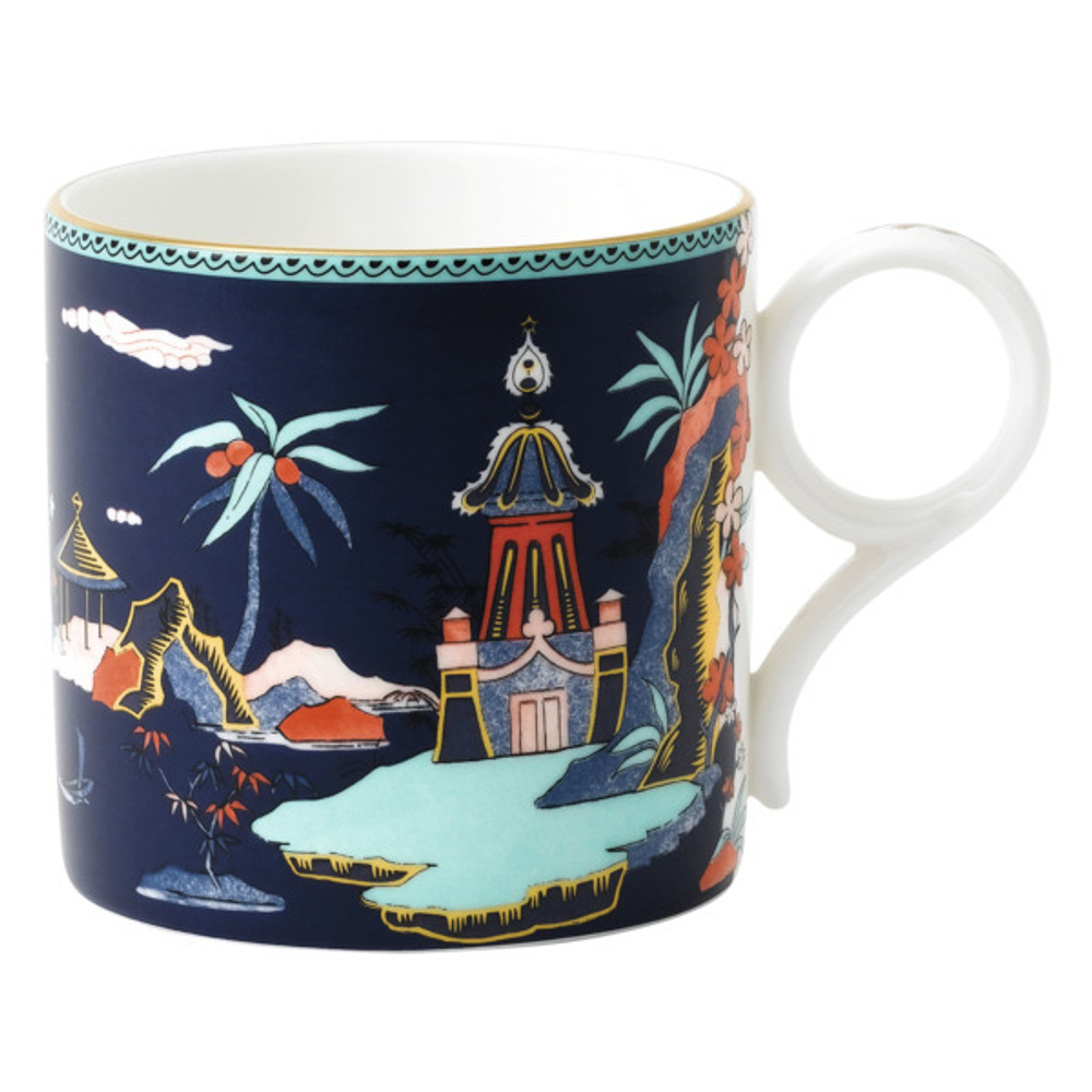Кружка Wedgwood Вандерласт Пагода 300 мл, синяя, фарфор