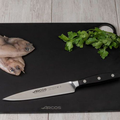 Нож для нарезки 17 см, из кованой высокоуглеродистой нержавеющей стали, черный, 161400, Manhattan, Arcos