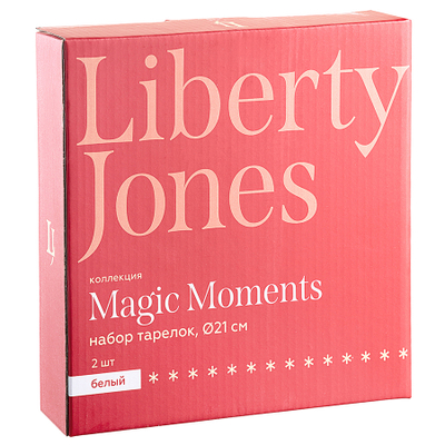Набор тарелок Magic Moments, 21 см, 2 шт., Liberty Jones