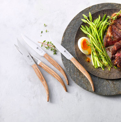 Набор стейковых ножей 4 пр. с рукояткой из дуба, Steak, Zwilling